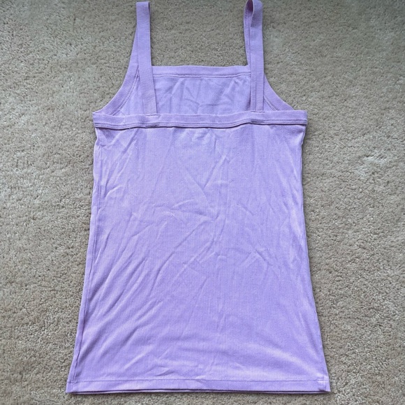 Old Navy Women’s Orchid Pink Basic Slim Fit Ribbed Tank Top - M - EUC - Stretch - Picture 2 of 6